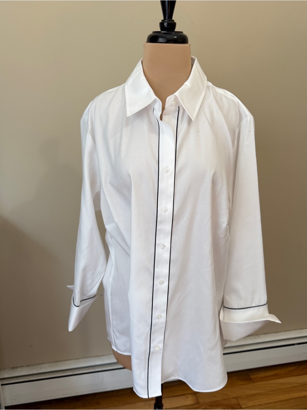 Ann Klein oversized button down shirt. New with tags.
